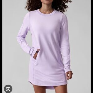Athleta Balance Dress “Elfin Purple” Lilac size small